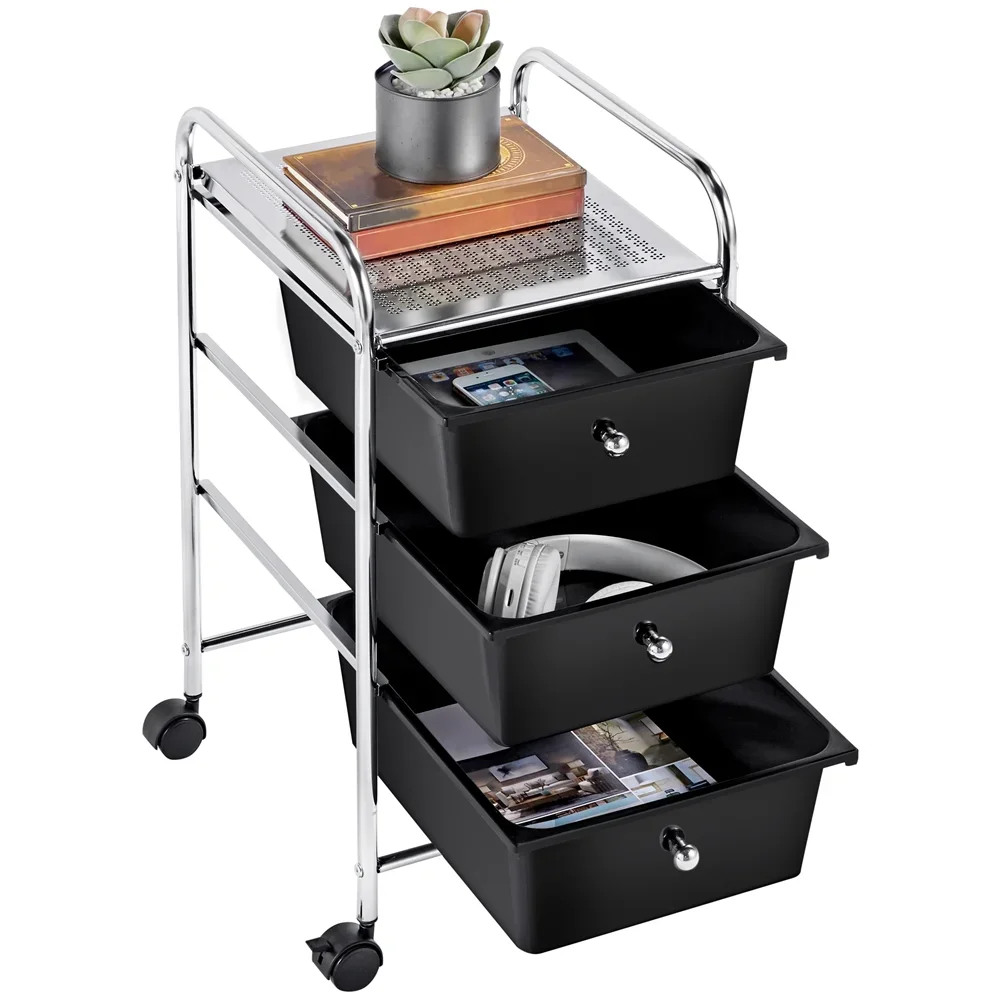 3 Drawer Rolling Storage Cart Organizer with Lockable Wheels Black Storage Drawers Boxes Paper Office Kitchen Trolley Cart
3 Drawer Rolling Storage Cart Organizer with Lockable Wheels Black Storage Drawers Boxes Paper Office Kitchen Trolley Cart