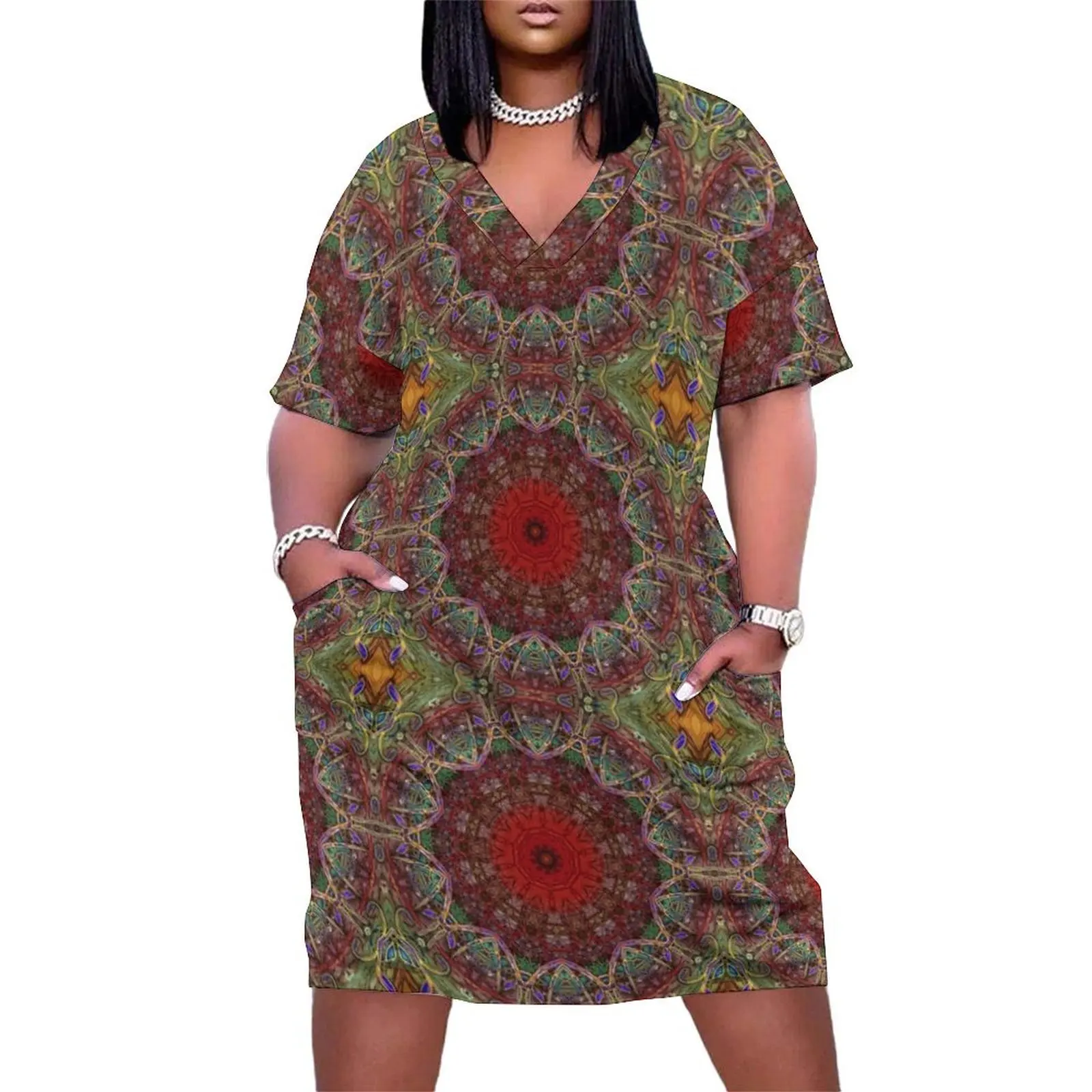Red Green Kaleidoscope Loose Pocket Dress birthday dress for women luxury 2025 beach dresses Female clothing
Red Green Kaleidoscope Loose Pocket Dress birthday dress for women luxury 2025 beach dresses Female clothing