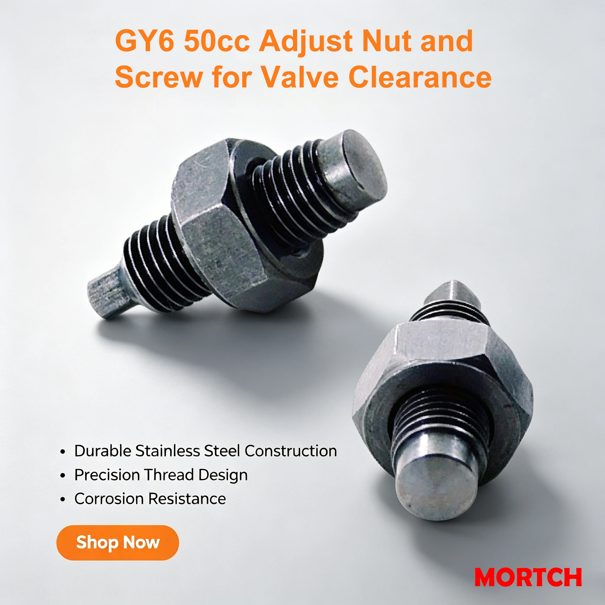 OEM Valve Adjust Nut & Screw Set 50-4021 Fit GY6 50cc 139QMB 4-Stroke Chinese Scooter Moped Engine Valve Clearance Parts
OEM Valve Adjust Nut & Screw Set 50-4021 Fit GY6 50cc 139QMB 4-Stroke Chinese Scooter Moped Engine Valve Clearance Parts