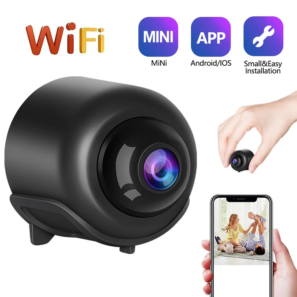 Мини-камера X5, беспроводная Wi-Fi камера ночного видения с функцией записи, подходит для кемпинга на открытом воздухе в домашней IP-камеры
Мини-камера X5, беспроводная Wi-Fi камера ночного видения с функцией записи, подходит для кемпинга на открытом воздухе в домашней IP-камеры