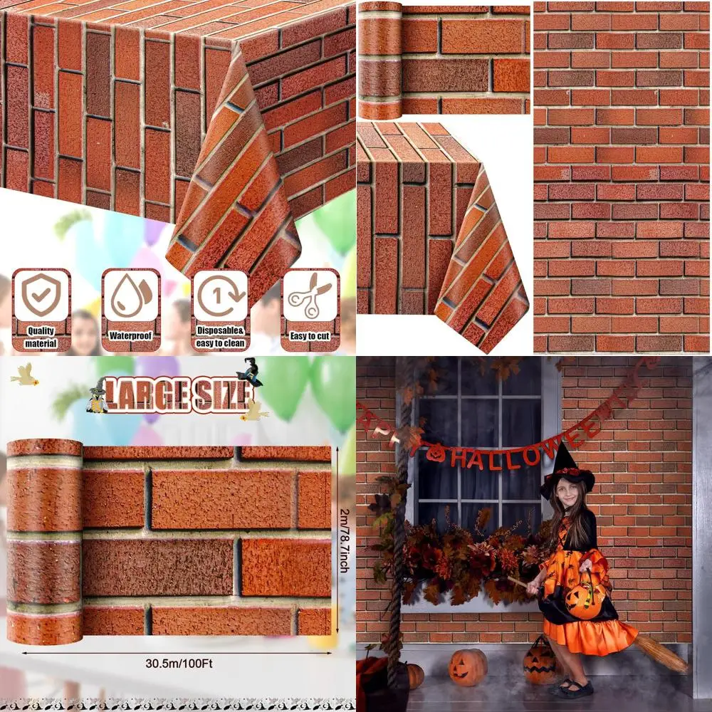 Red Plastic Medieval Castle Cobblestone Wall Cover for Christmas, Baby Shower, and Birthday Parties
Red Plastic Medieval Castle Cobblestone Wall Cover for Christmas, Baby Shower, and Birthday Parties