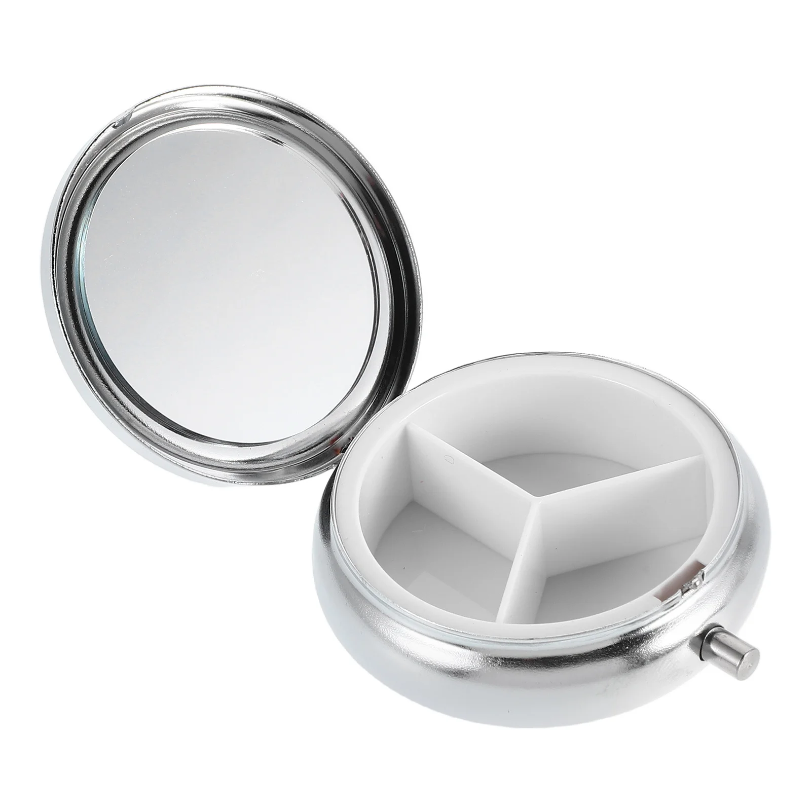 Elegant Mini Pill Organizer Shatterproof Metal Case with Rhinestone Decoration Separate Chambers for Medicines Jewelry Storage
Elegant Mini Pill Organizer Shatterproof Metal Case with Rhinestone Decoration Separate Chambers for Medicines Jewelry Storage