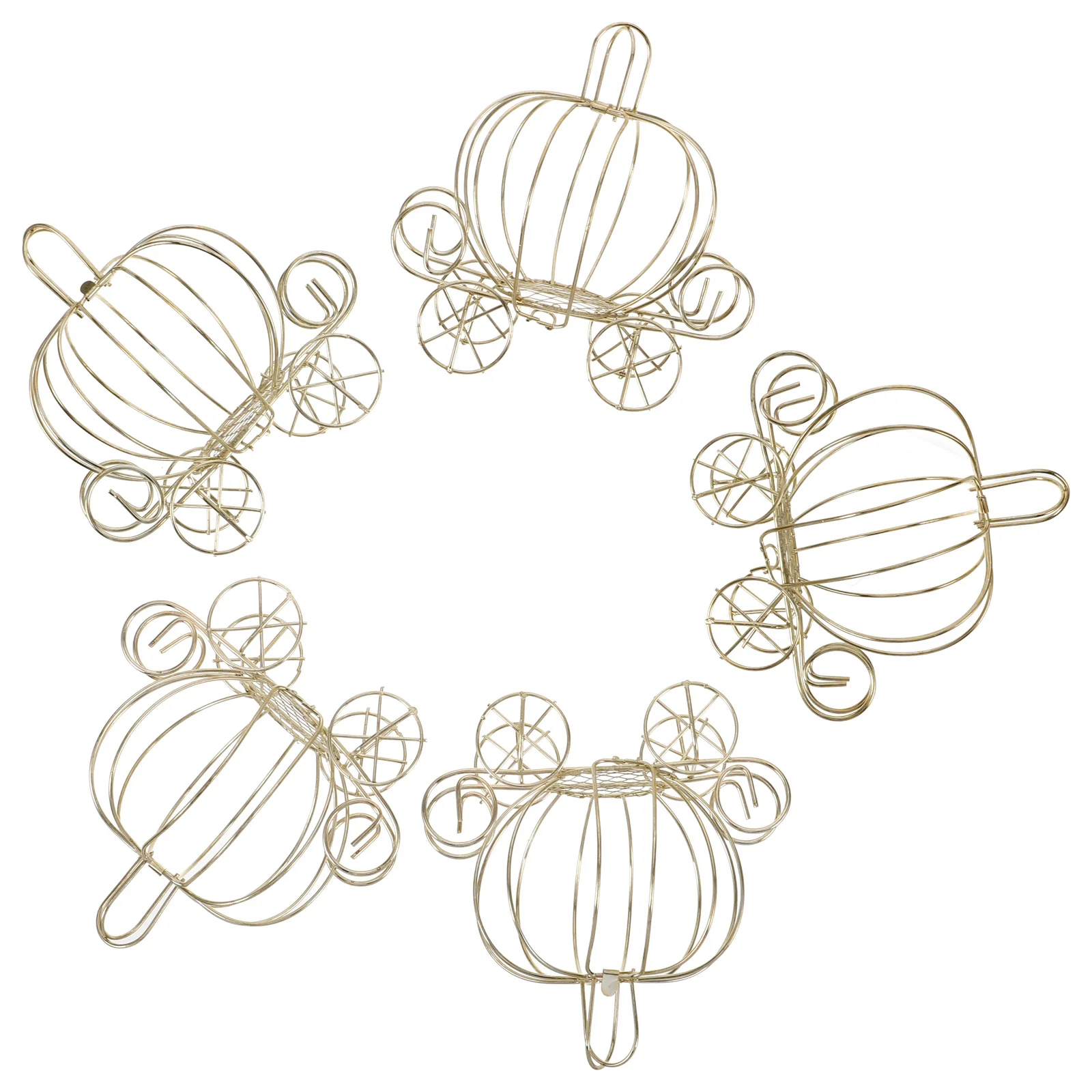 5 Pcs Pumpkin Carriage Candy Boxes Metal Gift Treat Favors Wedding Hollow Design Storage Holiday Theme
5 Pcs Pumpkin Carriage Candy Boxes Metal Gift Treat Favors Wedding Hollow Design Storage Holiday Theme