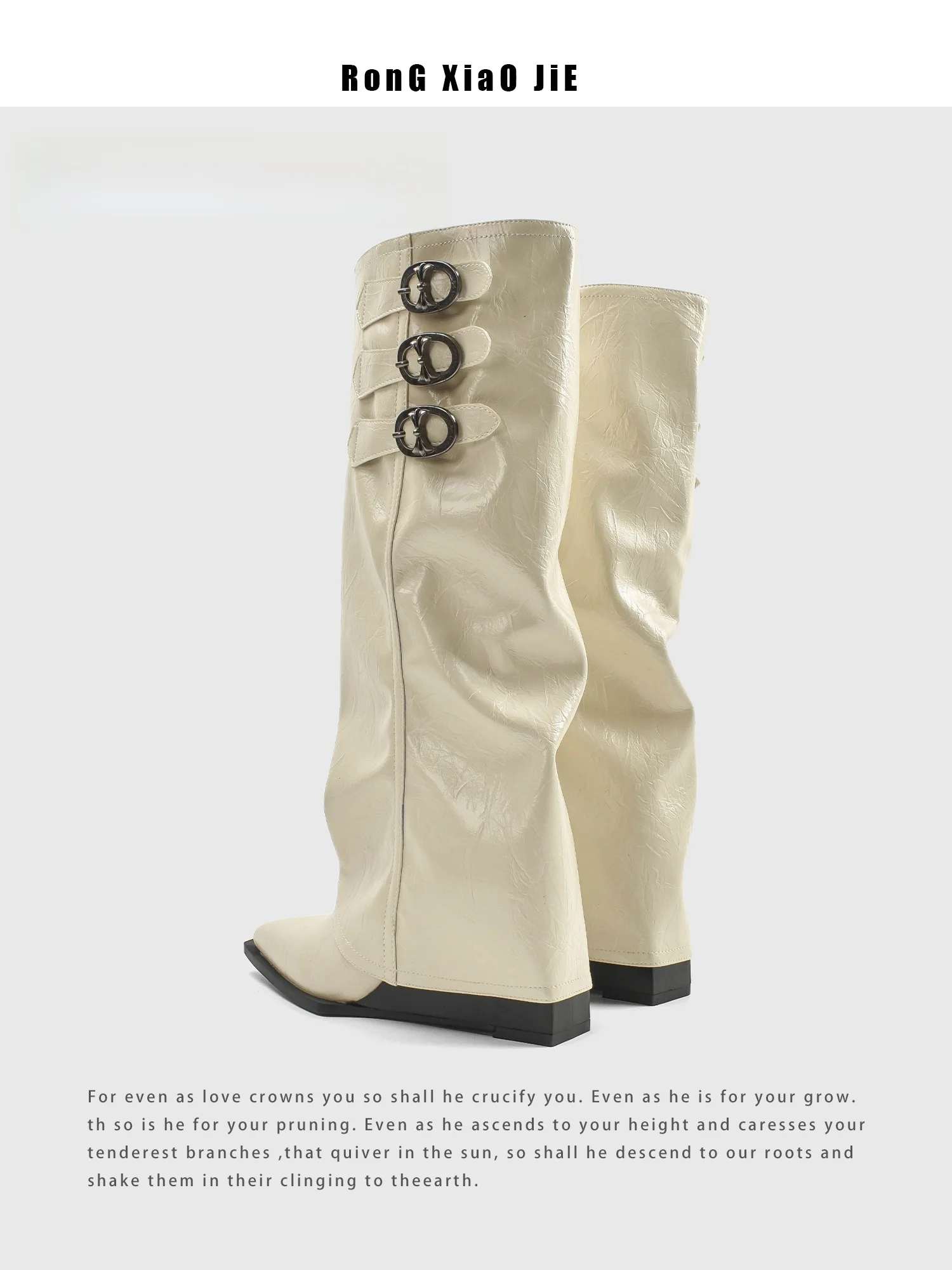 Leather Pointed Toe High Top Women's Boots 8CM Pants Tube Boots Belt Buckle Knee High Fashion Boots for Young Women
Leather Pointed Toe High Top Women's Boots 8CM Pants Tube Boots Belt Buckle Knee High Fashion Boots for Young Women