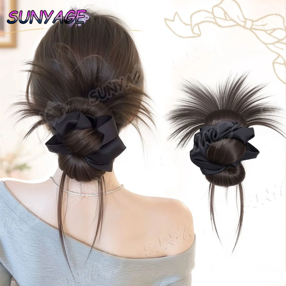 SUNYAGE Synthetic Hair Bun Claw Clip Brown with Hair Tie Wig Hair Clip Fluffy Hairpiece Hair Head Wig Female Dragon Beard
SUNYAGE Synthetic Hair Bun Claw Clip Brown with Hair Tie Wig Hair Clip Fluffy Hairpiece Hair Head Wig Female Dragon Beard
