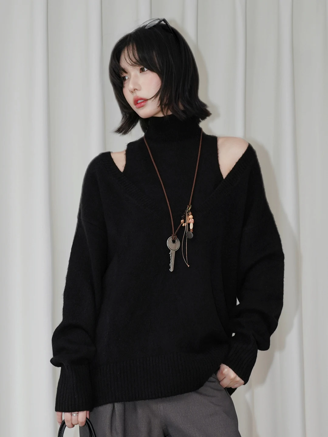 Женский свитер с высоким воротником, музейный магазин Faion, в наличии из двух частей, дизайн с перекрытием, излучающие тепло, высококачественные материалы
Женский свитер с высоким воротником, музейный магазин Faion, в наличии из двух частей, дизайн с перекрытием, излучающие тепло, высококачественные материалы