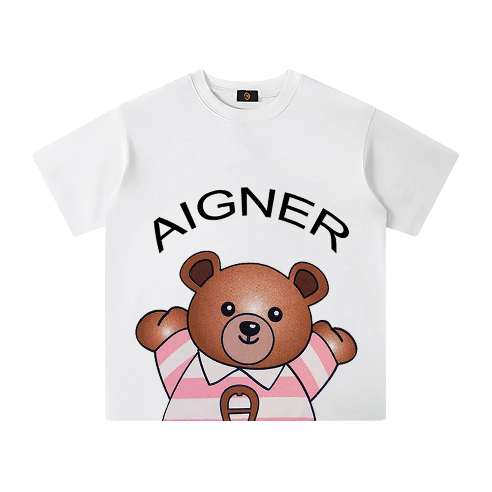 Summer popular cartoon print 100% pure cotton girls' sportswear loose and fashionable children's short sleeved top clothing
Summer popular cartoon print 100% pure cotton girls' sportswear loose and fashionable children's short sleeved top clothing