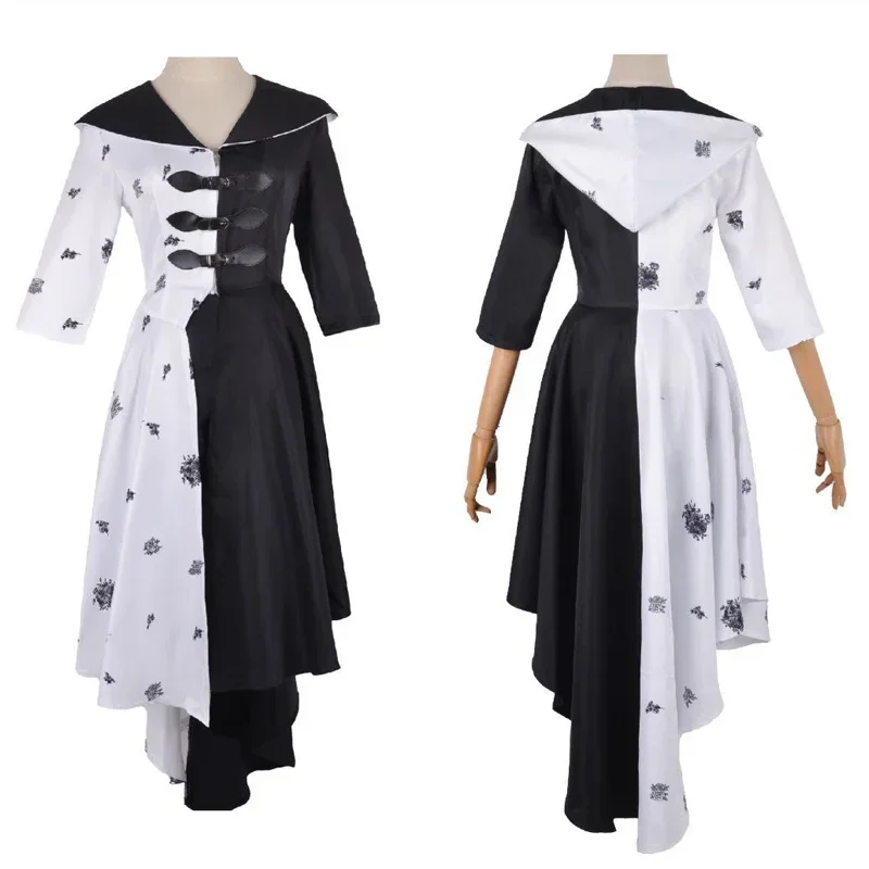 HN8 Cruella De Vil Косплей Костюм Женское Платье Черно-Белое Платье Горничной С Перчатками Толстовка Юбка Парики Наряды Хэллоуин Вечеринка C) 4Dc
HN8 Cruella De Vil Косплей Костюм Женское Платье Черно-Белое Платье Горничной С Перчатками Толстовка Юбка Парики Наряды Хэллоуин Вечеринка C) 4Dc