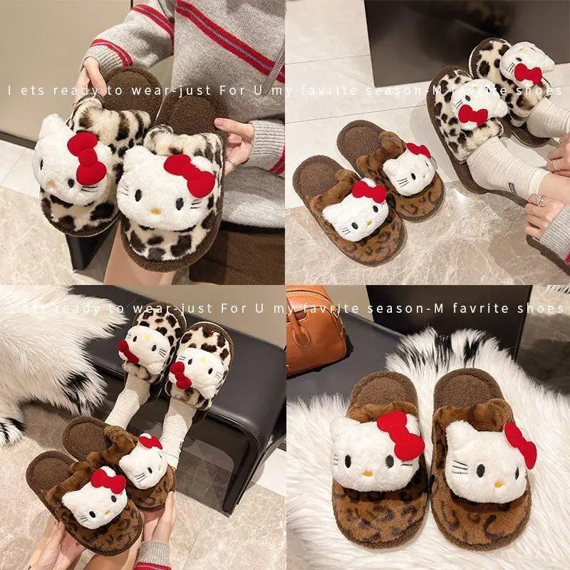 Sanrio Hello Kitty My Melody Slipper Cartoon Leopard Winter Thick Soled Toe Strap Slipper Child Slippers Woman Home Cotton Shoes
Sanrio Hello Kitty My Melody Slipper Cartoon Leopard Winter Thick Soled Toe Strap Slipper Child Slippers Woman Home Cotton Shoes