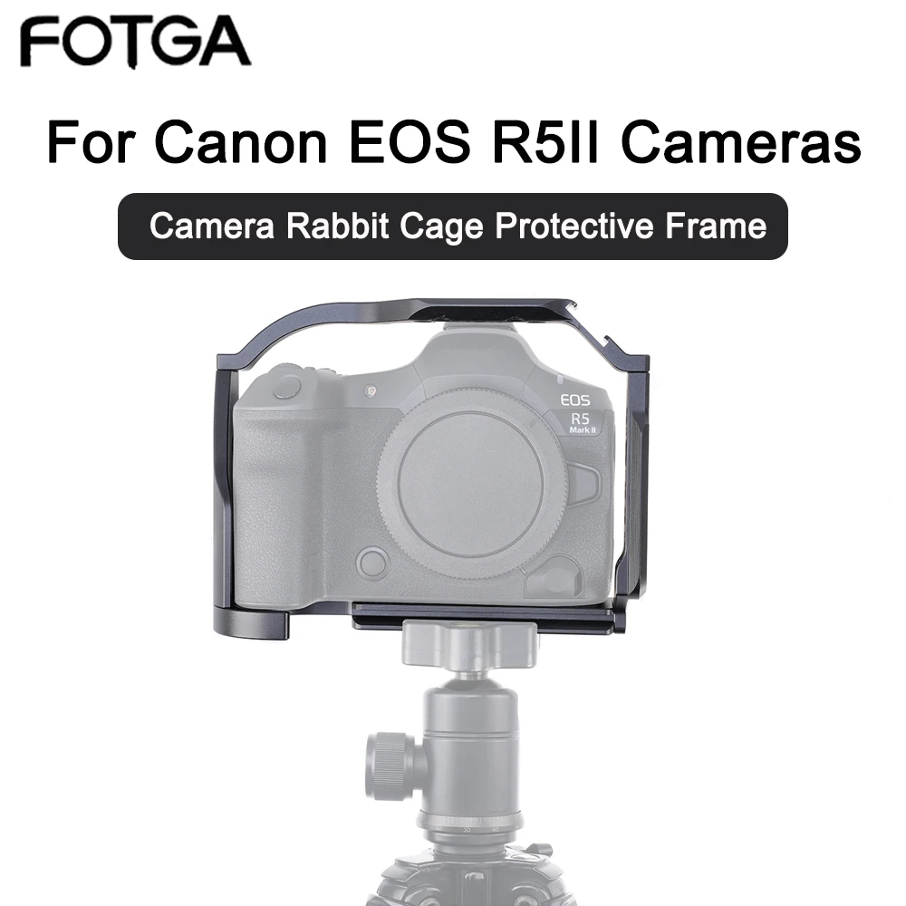 FOTGA Camera Cage For Canon EOS R5 Mark II Portable Kit Top Handle Photographic Lamp Quick Release DSLR Photography Accessories
FOTGA Camera Cage For Canon EOS R5 Mark II Portable Kit Top Handle Photographic Lamp Quick Release DSLR Photography Accessories
