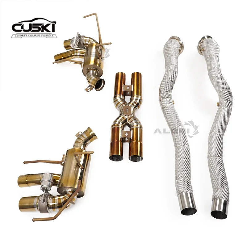 Exhaust Downspout with insulation protection for Ferrari F12 6.3 V12 2012-2017 stainless steel exhaust fittings exhaust system
Exhaust Downspout with insulation protection for Ferrari F12 6.3 V12 2012-2017 stainless steel exhaust fittings exhaust system