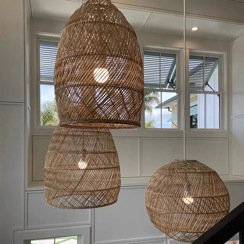 Chinese lantern pendant lamp Hand-woven Natural Rattan Lamp for Living Room restaurant light Dining Room birdcage Hanging lamp
Chinese lantern pendant lamp Hand-woven Natural Rattan Lamp for Living Room restaurant light Dining Room birdcage Hanging lamp