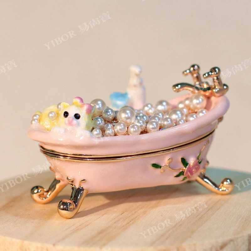 Colorful jewelry box, bubble bathtub ornament, European-style cute pink
Colorful jewelry box, bubble bathtub ornament, European-style cute pink