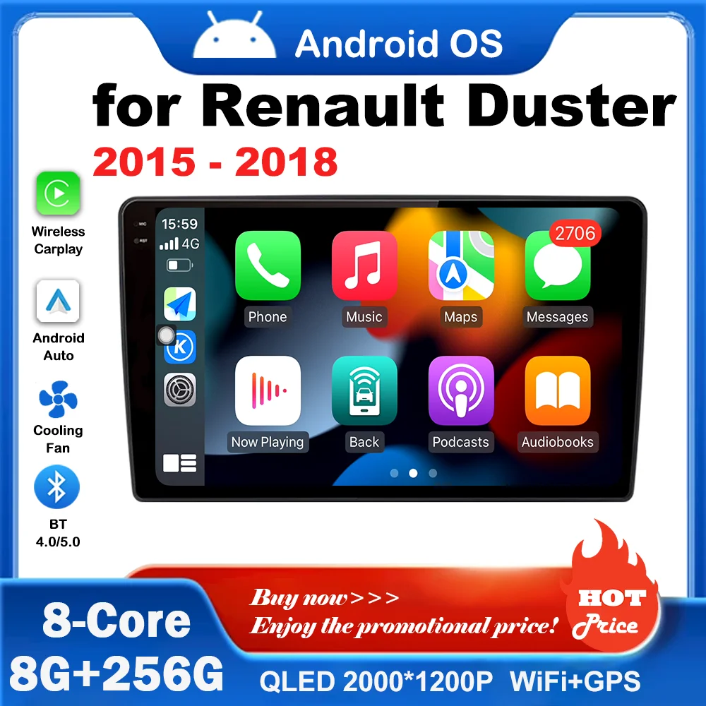 Split Screen Android Auto for Renault Duster 2015 - 2018 Car Video Multimedia Player GPS Navigation WiFi Bluetooth Head Unit 4G
Split Screen Android Auto for Renault Duster 2015 - 2018 Car Video Multimedia Player GPS Navigation WiFi Bluetooth Head Unit 4G