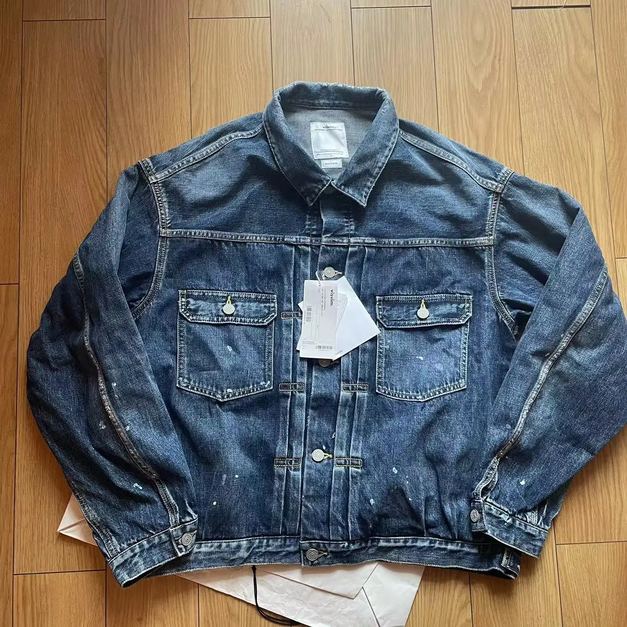 Top Quality VISVIM KOFU Vintage Washed Denim Jacket Y2k Vintage Windbreaker Men's Clothing Techwear Coat Streetwear Clothes
Top Quality VISVIM KOFU Vintage Washed Denim Jacket Y2k Vintage Windbreaker Men's Clothing Techwear Coat Streetwear Clothes