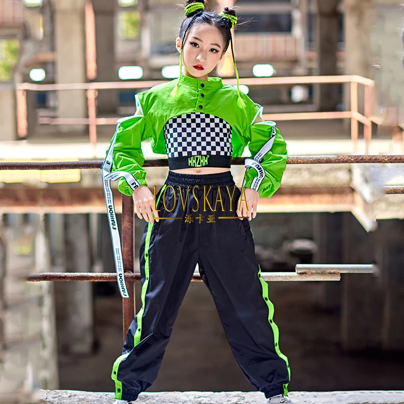 Hip Hop Girl Dance Clothes Green Crop Tops Loose Pants Kpop Street Dance Jazz Modern Performance
Hip Hop Girl Dance Clothes Green Crop Tops Loose Pants Kpop Street Dance Jazz Modern Performance