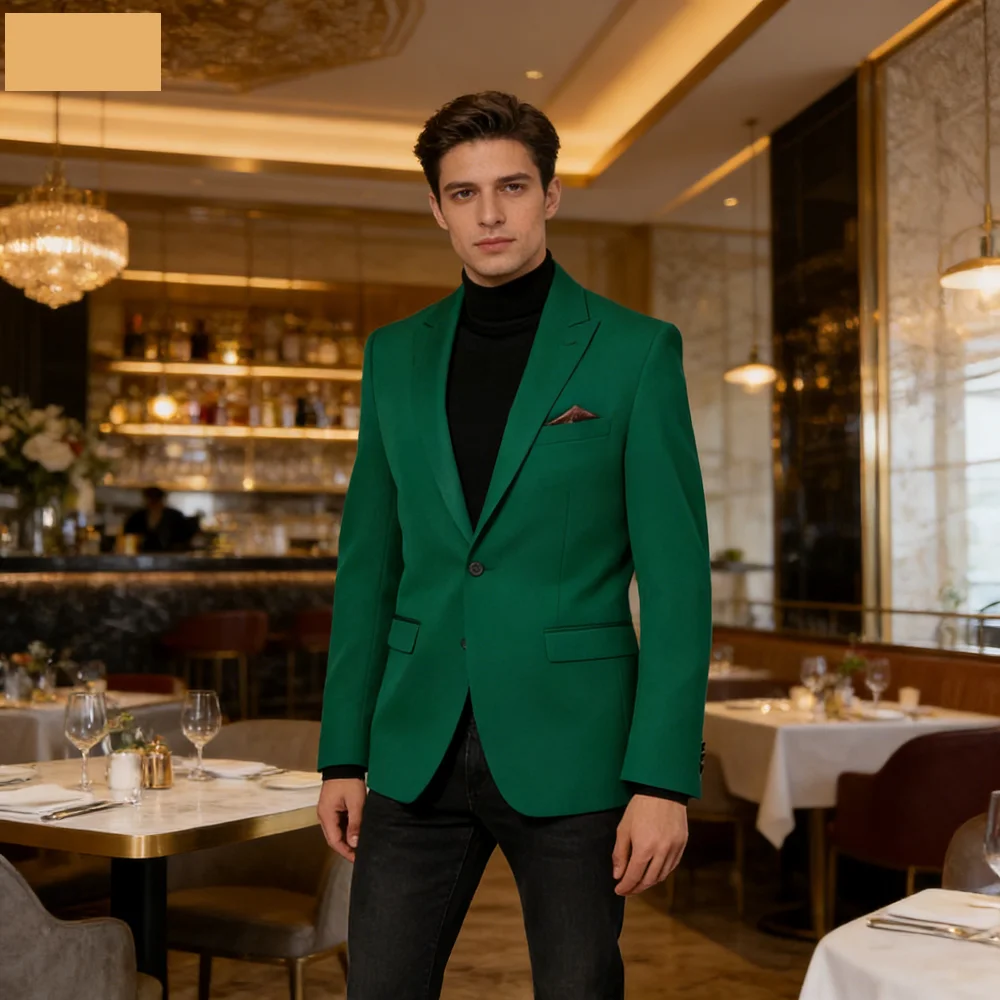 Мужской костюм-двойка: пиджак с острыми лацканами из бархата цвета бордо, на одной пуговице, для повседневной носки и свадеб
Мужской костюм-двойка: пиджак с острыми лацканами из бархата цвета бордо, на одной пуговице, для повседневной носки и свадеб