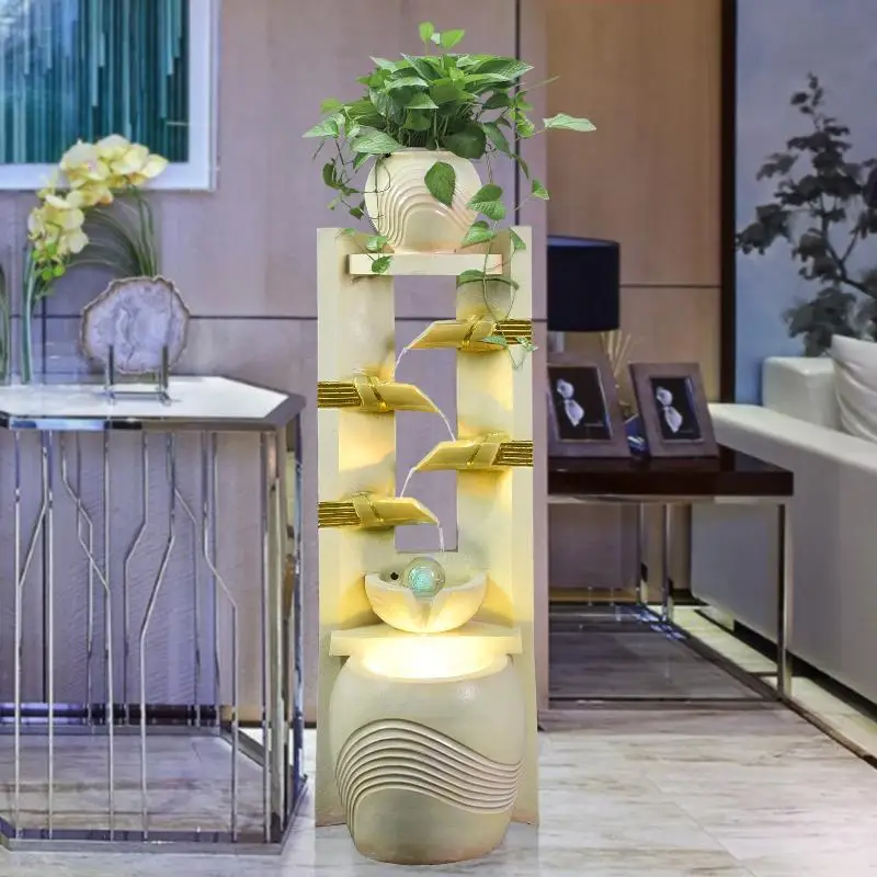 PYH living room flowing water fountain home humidifier decoration rockery wheel lucky fish tank landscape ornament
PYH living room flowing water fountain home humidifier decoration rockery wheel lucky fish tank landscape ornament