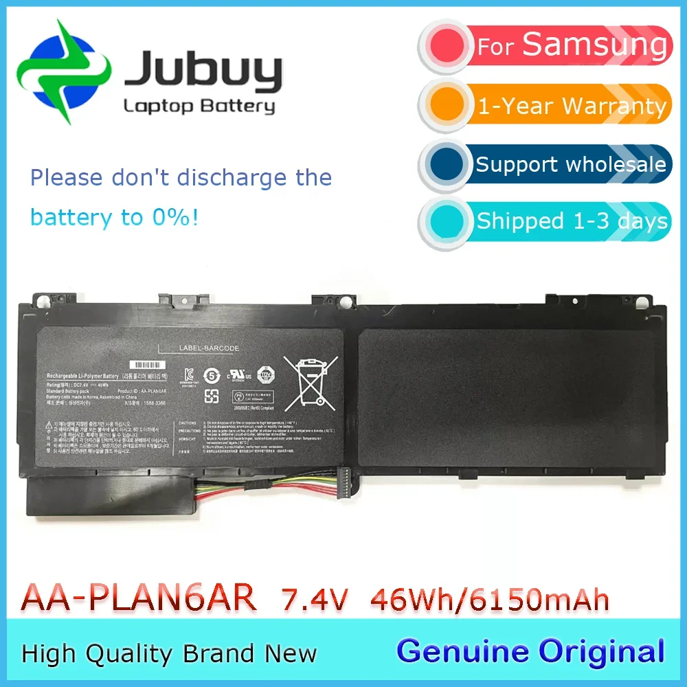 Оригинальный аккумулятор для ноутбука AA-PLAN6AR 7,4 В 46 Втч для Samsung 900X1B-A02 900X3A-A01 BA43-00292A и т. д.
Оригинальный аккумулятор для ноутбука AA-PLAN6AR 7,4 В 46 Втч для Samsung 900X1B-A02 900X3A-A01 BA43-00292A и т. д.