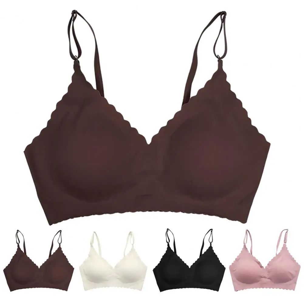 Hot Sale 3/4 Cup New Ice Silk Underwear Thin Bra WireFree Padded Wavy Edge Invisible Yoga Wear Ladies Bra Seamless Women Bra
Hot Sale 3/4 Cup New Ice Silk Underwear Thin Bra WireFree Padded Wavy Edge Invisible Yoga Wear Ladies Bra Seamless Women Bra