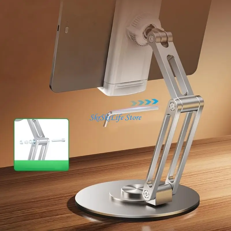E65E Adjustable Tablet Stand for Desk Metal Foldable Tablet Stand Portable Tablet Holder Mount Cooling Computer Notebook
E65E Adjustable Tablet Stand for Desk Metal Foldable Tablet Stand Portable Tablet Holder Mount Cooling Computer Notebook