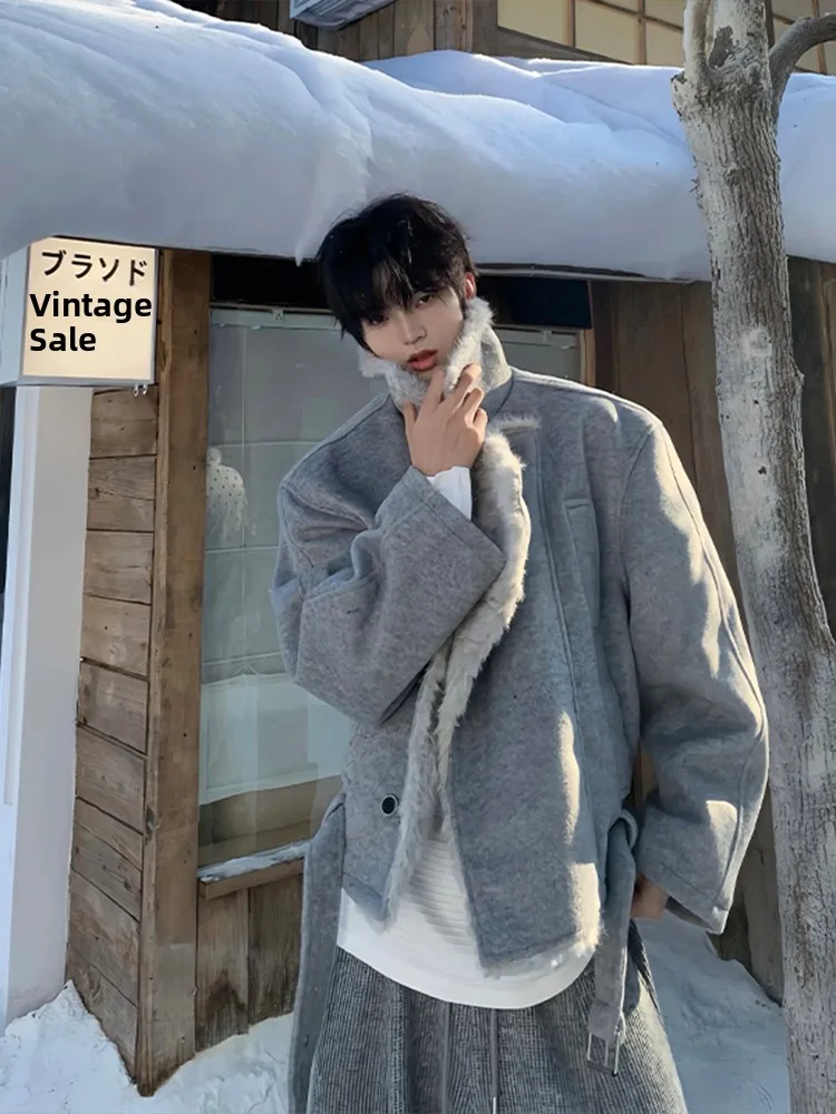 Утепленное двубортное хлопковое пальто с шерстяным воротником для мужчин: модное, повседневное, очень теплое, молодежное, стандартного кроя
Утепленное двубортное хлопковое пальто с шерстяным воротником для мужчин: модное, повседневное, очень теплое, молодежное, стандартного кроя