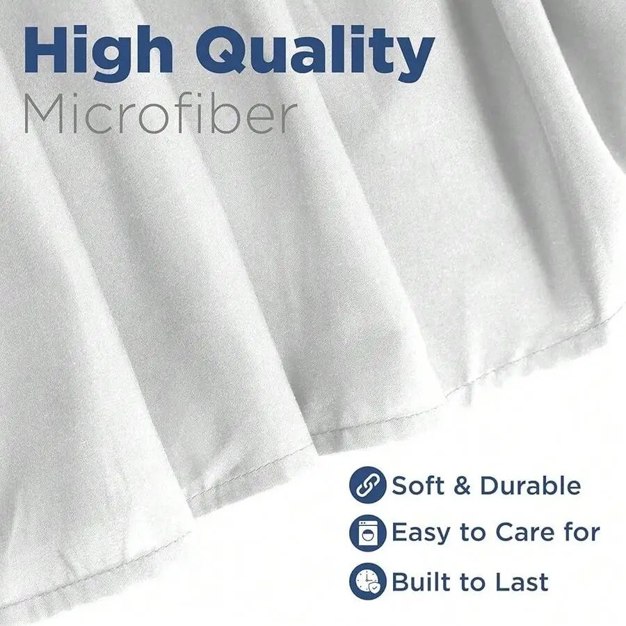 Microfiber Ruffle Bed Skirt 15 Inch Drop Hotel Quality White
Microfiber Ruffle Bed Skirt 15 Inch Drop Hotel Quality White