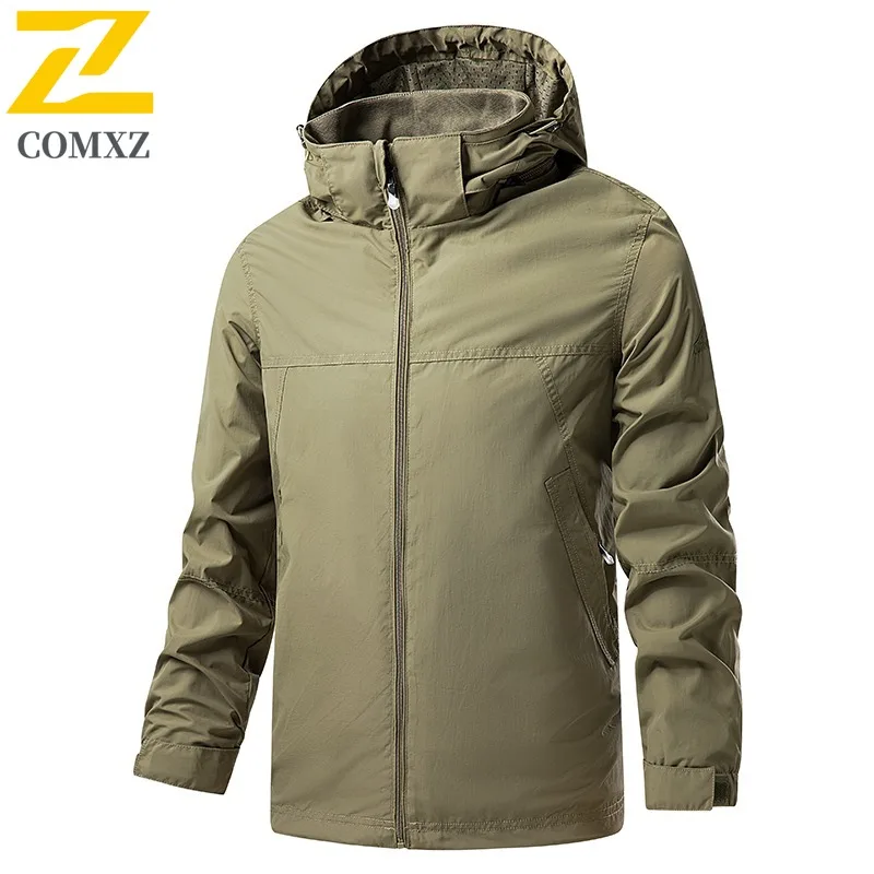 COMXZ Premium Men Jacket Fashion Hooded Outdoor Camping Lightweight Coat Classic Daily Style Wear Resistant Autumn Garment
COMXZ Premium Men Jacket Fashion Hooded Outdoor Camping Lightweight Coat Classic Daily Style Wear Resistant Autumn Garment