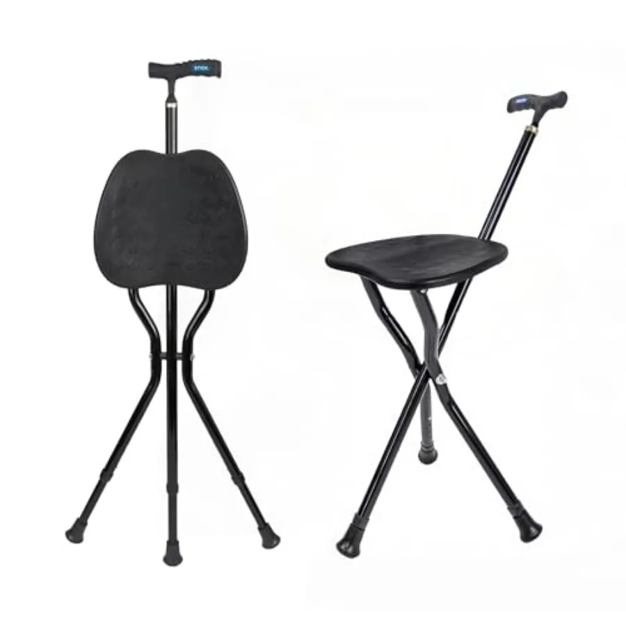 Folding Cane Stool with Seat Lightweight Adjustable Walking Cane for Seniors, Ergonomic Design, 330 lbs Capacity, Portable and
Folding Cane Stool with Seat Lightweight Adjustable Walking Cane for Seniors, Ergonomic Design, 330 lbs Capacity, Portable and
