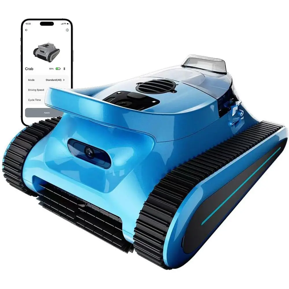 180W Robotic Pool Vacuum with 45,000Pa Suction, Wall Climbing, Sonar Navigation for Inground and Above-Ground Pools up to 2150 S
180W Robotic Pool Vacuum with 45,000Pa Suction, Wall Climbing, Sonar Navigation for Inground and Above-Ground Pools up to 2150 S