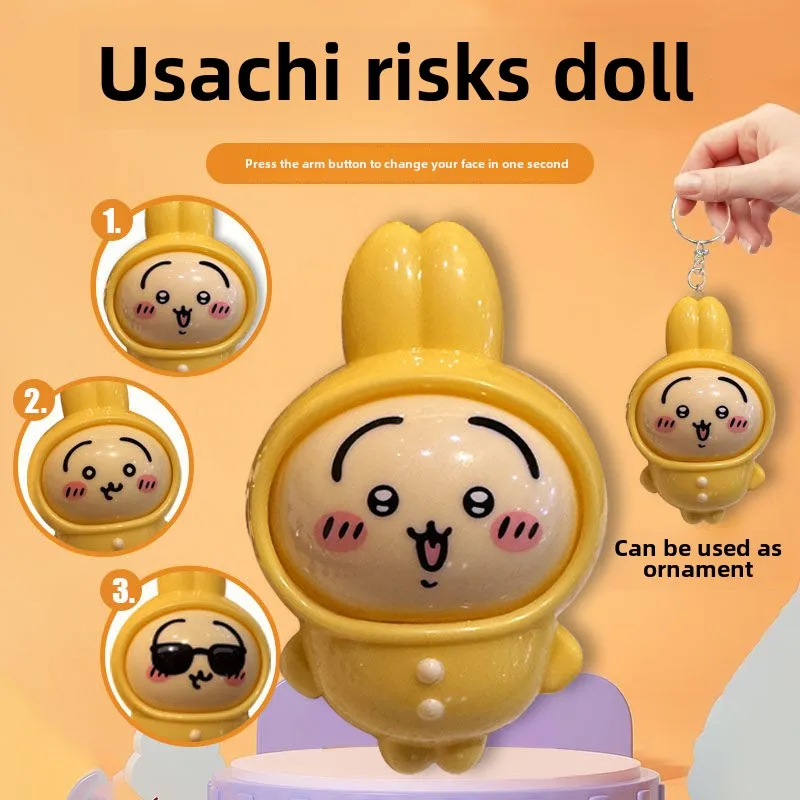 Usagi Chiikawa anime peripheral creative cartoon cute changeable face keychain pendant desktop decoration ornaments holiday gift
Usagi Chiikawa anime peripheral creative cartoon cute changeable face keychain pendant desktop decoration ornaments holiday gift