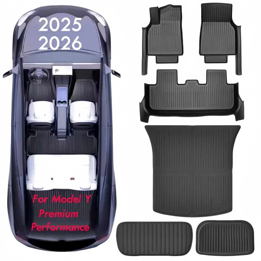 For Tesla Model Y Juniper / Premium / Performance 2025 2026 TPE Floor Liner Fully Surrounded Floor Mats with Door Sill Protector
For Tesla Model Y Juniper / Premium / Performance 2025 2026 TPE Floor Liner Fully Surrounded Floor Mats with Door Sill Protector
