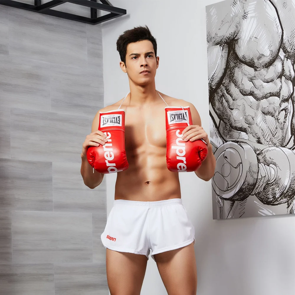 Men's Underwear Sexy Waistband Solid Color Simple Basic Fashionable Men's Solid Color Double-layer Anti Glare Sports Shorts
Men's Underwear Sexy Waistband Solid Color Simple Basic Fashionable Men's Solid Color Double-layer Anti Glare Sports Shorts
