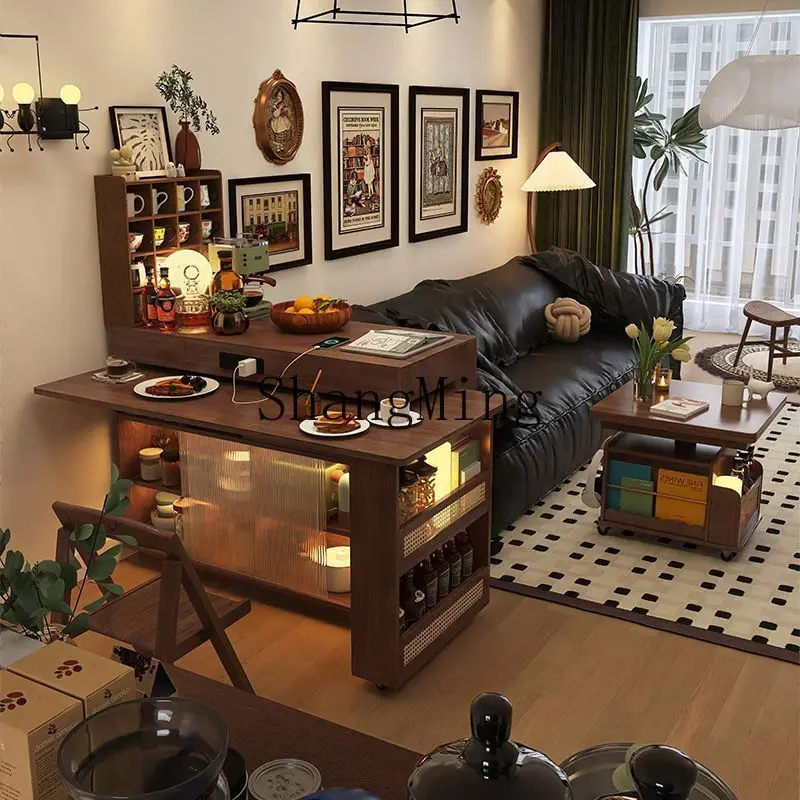 SM island dining table integrated rotatable small apartment retractable bar counter antique dining side sofa side cabinet
SM island dining table integrated rotatable small apartment retractable bar counter antique dining side sofa side cabinet