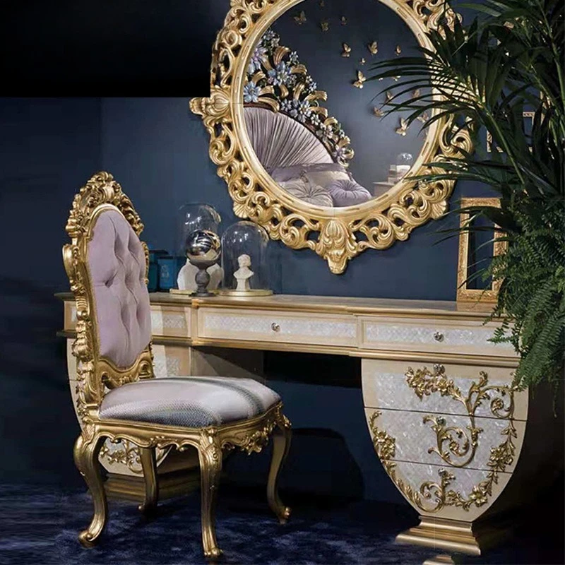 Shell inlaid makeup table large apartment bedroom dresser makeup mirror
Shell inlaid makeup table large apartment bedroom dresser makeup mirror