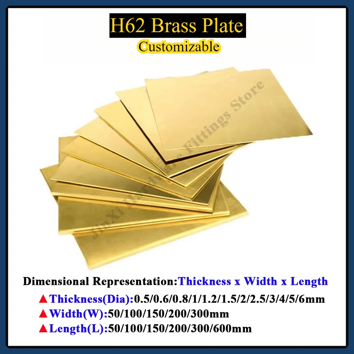 H62 Brass Plate Sheet Processing Copper Sheet Thk 0.5/0.6/0.8/1/1.2/1.5/2/2.5/3/4/5/6mm Customizable
H62 Brass Plate Sheet Processing Copper Sheet Thk 0.5/0.6/0.8/1/1.2/1.5/2/2.5/3/4/5/6mm Customizable