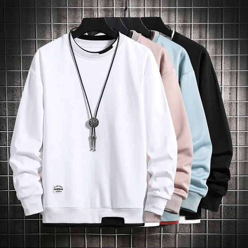 Sweater men. Autumn new long-sleeved T-shirt men's teen fake two-piece crew neck solid color casual top men
Sweater men. Autumn new long-sleeved T-shirt men's teen fake two-piece crew neck solid color casual top men