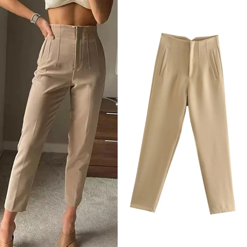 Autumn New Fashion Office Wear High Waist Pants for Women Formal Pants Office Outfits Pencil Trousers Black White Ladies Pants
Autumn New Fashion Office Wear High Waist Pants for Women Formal Pants Office Outfits Pencil Trousers Black White Ladies Pants