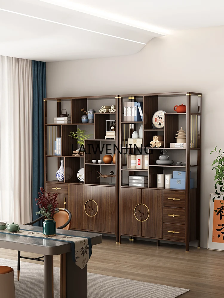 MJY New Chinese-style storage Duobao Pavilion living room tea rack solid wood column display cabinet
MJY New Chinese-style storage Duobao Pavilion living room tea rack solid wood column display cabinet