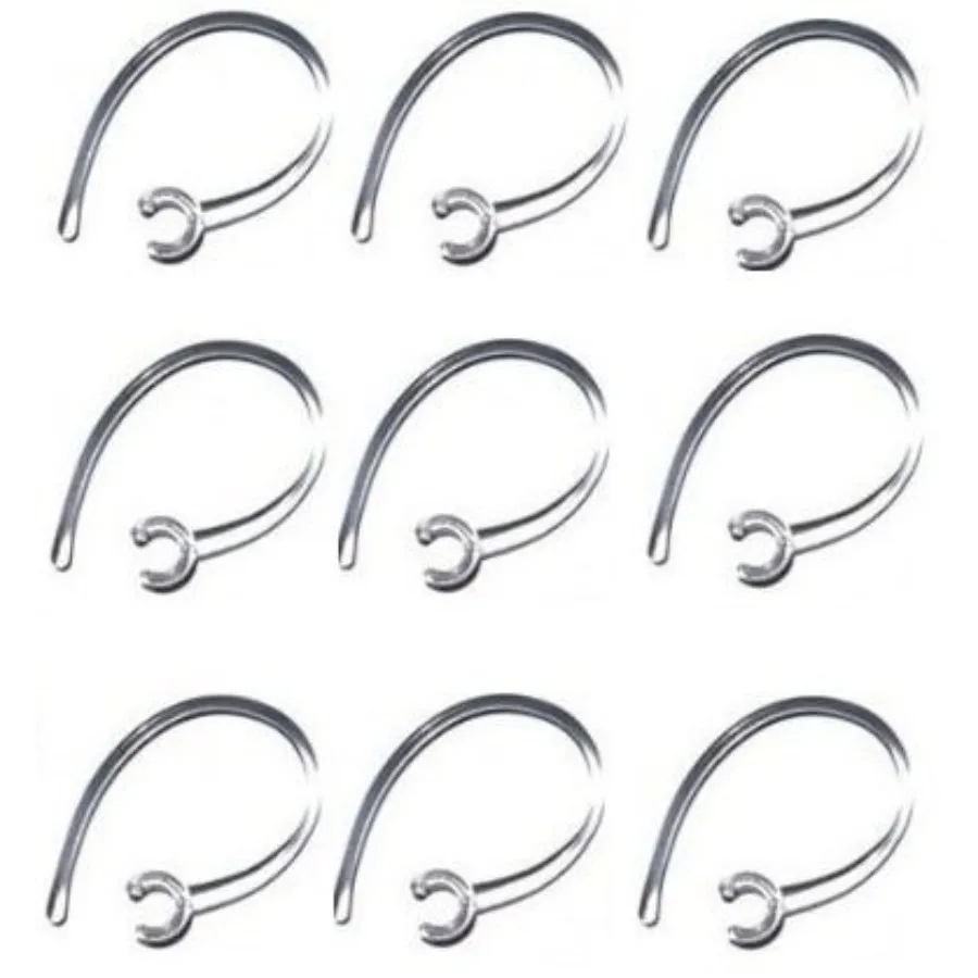 Tricon Universal Small Clamp Bluetooth Ear Hook Loop Clip Replacement - Set of 9 Clear
Tricon Universal Small Clamp Bluetooth Ear Hook Loop Clip Replacement - Set of 9 Clear