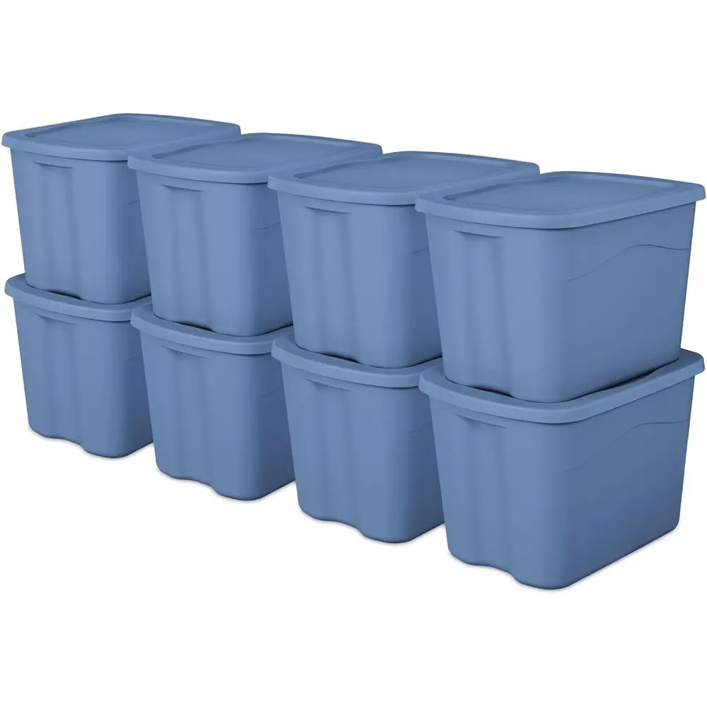 8-Piece Set of 18-Gallon Snap-Lid Plastic Storage Bins for Home Organization
8-Piece Set of 18-Gallon Snap-Lid Plastic Storage Bins for Home Organization