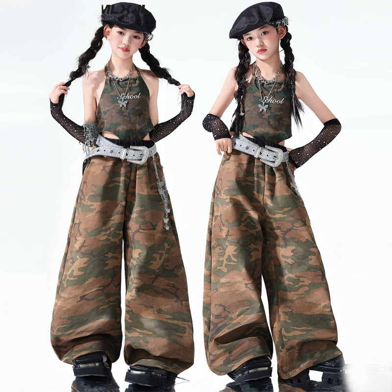 Модный костюм для джазовых танцев для девочек, камуфляжная одежда для бальных танцев, детская одежда в стиле хип-хоп, одежда K-pop, уличная одежда XS10545
Модный костюм для джазовых танцев для девочек, камуфляжная одежда для бальных танцев, детская одежда в стиле хип-хоп, одежда K-pop, уличная одежда XS10545