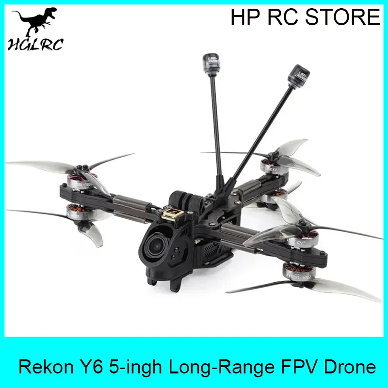 HGLRC Rekon Y6 5" FPV Long Range Drone - Analog/Moonlight/O3 SPECTER F722 40A 2004 1800KV 6S Quadcopter
HGLRC Rekon Y6 5" FPV Long Range Drone - Analog/Moonlight/O3 SPECTER F722 40A 2004 1800KV 6S Quadcopter