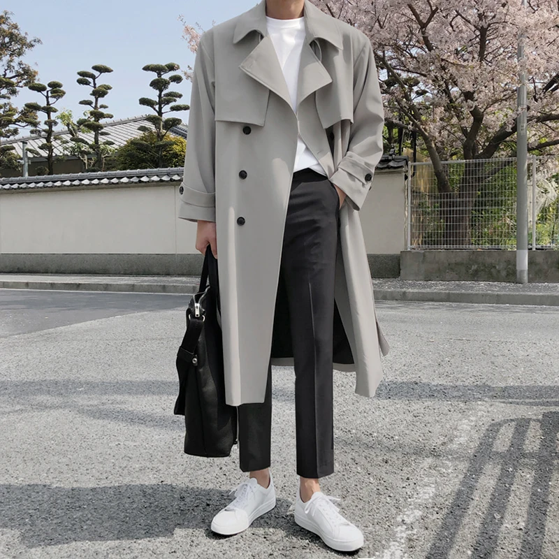 MRCYC Men's Mid-Length Over-Knee Coat Autumn Winter Faion Briti Sle Windbreaker Outerwear Trendy Youth Polyester Jaet
MRCYC Men's Mid-Length Over-Knee Coat Autumn Winter Faion Briti Sle Windbreaker Outerwear Trendy Youth Polyester Jaet