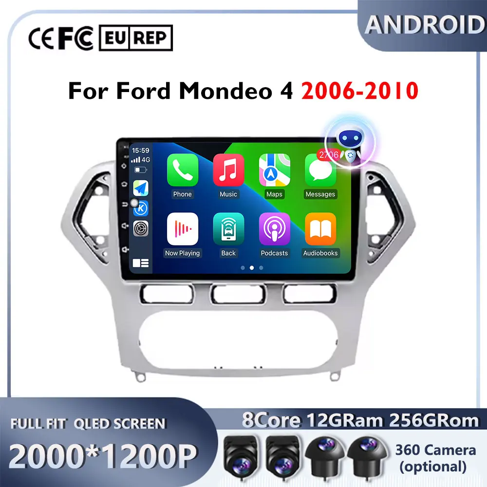 Android 16 Car Radio for Ford Mondeo 4 2006-2010 Video Player GPS WIFI Automotive Multimedia Wireless Carplay Android Auto Auido
Android 16 Car Radio for Ford Mondeo 4 2006-2010 Video Player GPS WIFI Automotive Multimedia Wireless Carplay Android Auto Auido