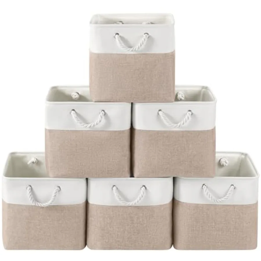 13 x 13 Inch Cube Storage Bins, 6 Pack Fabric Storage Basket with Handles, Foldable Boxes Organizer for Shelf Baskets for Home,
13 x 13 Inch Cube Storage Bins, 6 Pack Fabric Storage Basket with Handles, Foldable Boxes Organizer for Shelf Baskets for Home,