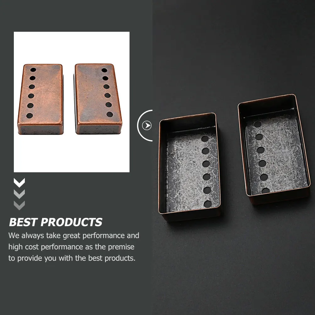 2 Pcs Metal Pickup Cover Guitar Dust Protective Cover for Electric Bass Guitar Bridge Single Coil Pickups Heat Dissipation
2 Pcs Metal Pickup Cover Guitar Dust Protective Cover for Electric Bass Guitar Bridge Single Coil Pickups Heat Dissipation