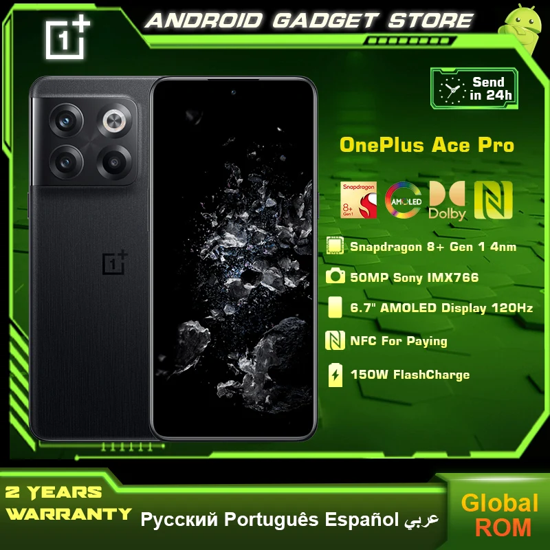 Смартфон OnePlus Ace Pro, Snapdragon 8 + Gen 1, 16 ГБ ОЗУ, 120 Гц, экран 6.7, 150 Вт, SuperCharge 4800 мАч, фотокамера 50 МП
Смартфон OnePlus Ace Pro, Snapdragon 8 + Gen 1, 16 ГБ ОЗУ, 120 Гц, экран 6.7, 150 Вт, SuperCharge 4800 мАч, фотокамера 50 МП