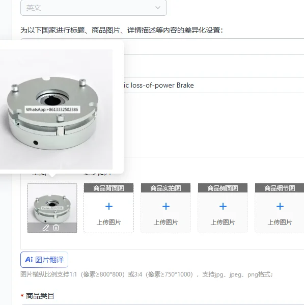 WZ1-15 electromagnetic loss-of-power Brake
WZ1-15 electromagnetic loss-of-power Brake