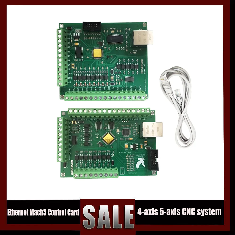 Cnc Milling Machine Engraving Machine Mach3 Ethernet Interface Cnc Four-axis Five-axis Cnc System Control Card 12v -36v
Cnc Milling Machine Engraving Machine Mach3 Ethernet Interface Cnc Four-axis Five-axis Cnc System Control Card 12v -36v